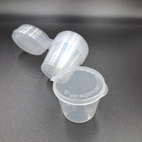 Plastic Cup with Lid - 25ml (5 cups)