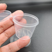 Plastic Cup with Lid - 25ml (5 cups)