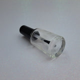 10 Nail Polish Round Shape Bottles 9.5ml (Fan Brush)