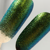 Multicolor Mini Flake Gold Green Teal Blue #0603 (0.5 gr)