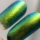 Multicolor Mini Flake Gold Green Teal Blue #0603 (0.5 gr)