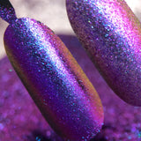 Multicolor Mini Flake Sky Blue Purple Magenta Copper #0602 (0.5 gr)