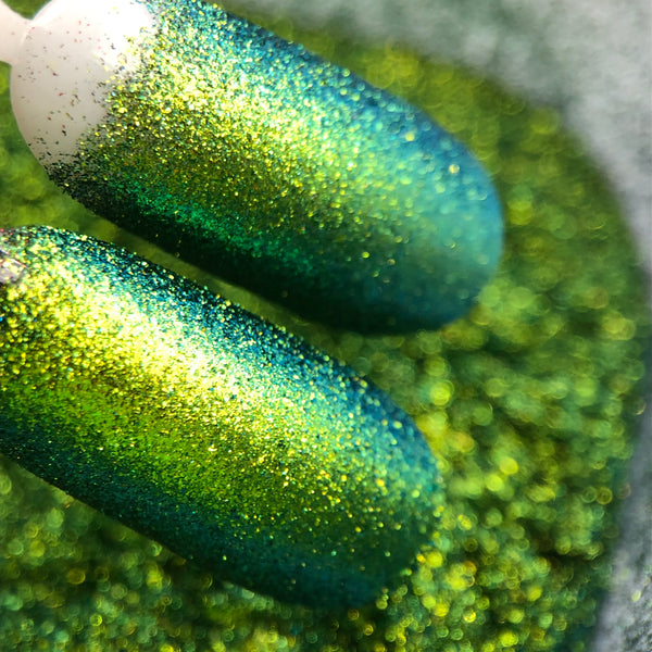 Multicolor Mini Flake Gold Green Teal Blue #0603 (0.5 gr)