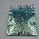 Metallic Pastel Flake Pistachio Sea Glass #0874 (0.5g)