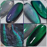 Magnetic 5D Bright Green Teal Purple #0325 (1gr)