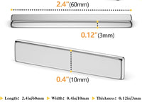 Magnet 60x10x3mm Neodymium