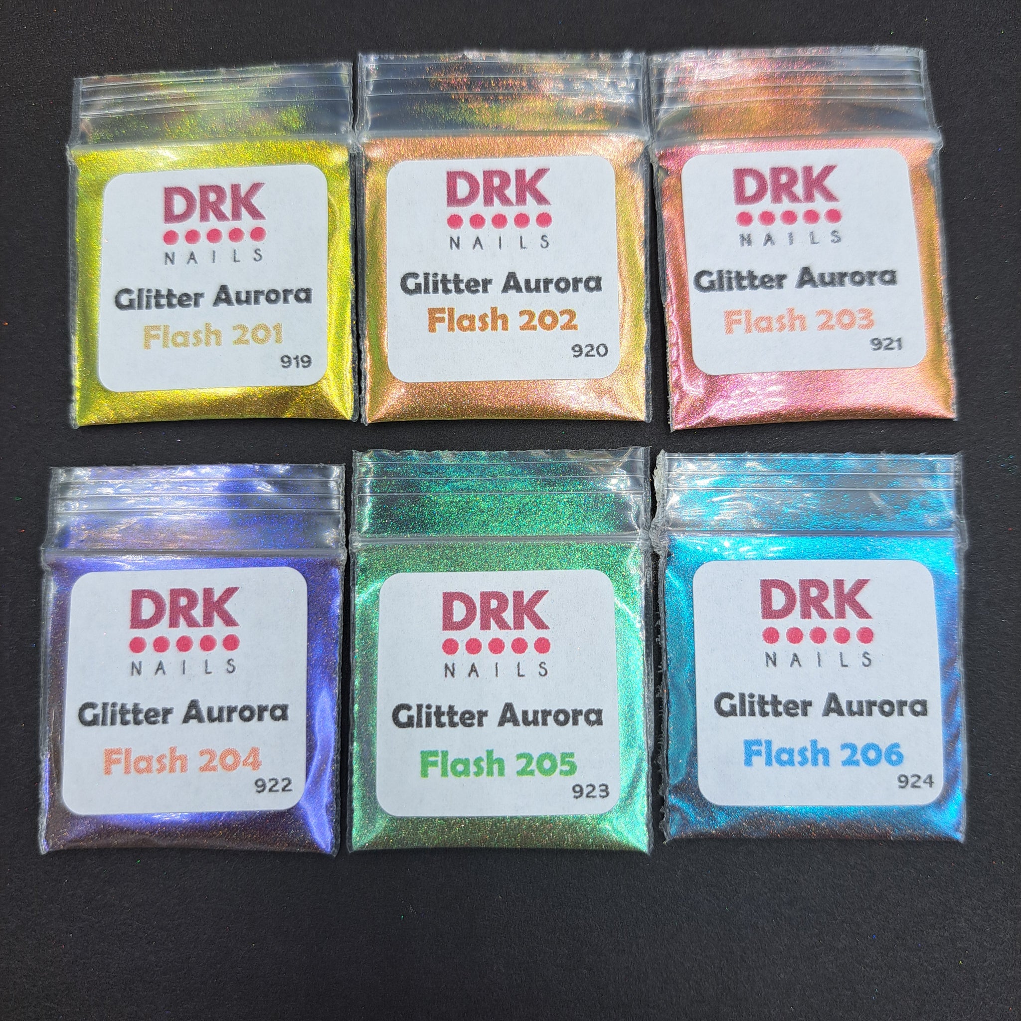 Sample Size Glitter Aurora Flash - Bright Colors (Reflective