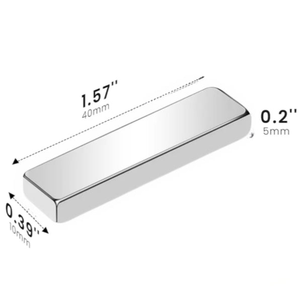 Magnet 40x10x5mm Neodymium