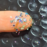 Metallic Pastel Flake Apricot Tea Green #0873 (0.5g)