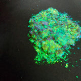 Pastel Flake Green Teal Purple #0438 (0.5gr)