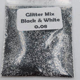 Glitter Mix Black & White Hex 0.08 #0208 (2gr)