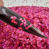 Glitter Holo Mini Star Magenta #0192 (2gr)
