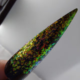 Iridescent Flake Bright Pink Orange Gold Green #0243 (0.5gr)