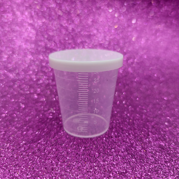 Plastic Cup with Lid - 1oz