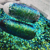 Multicolor Flake Green Gold Teal Blue #0403 (0.5gr)