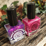 Label MSPC in Black - 100 pieces (Clear sticker)